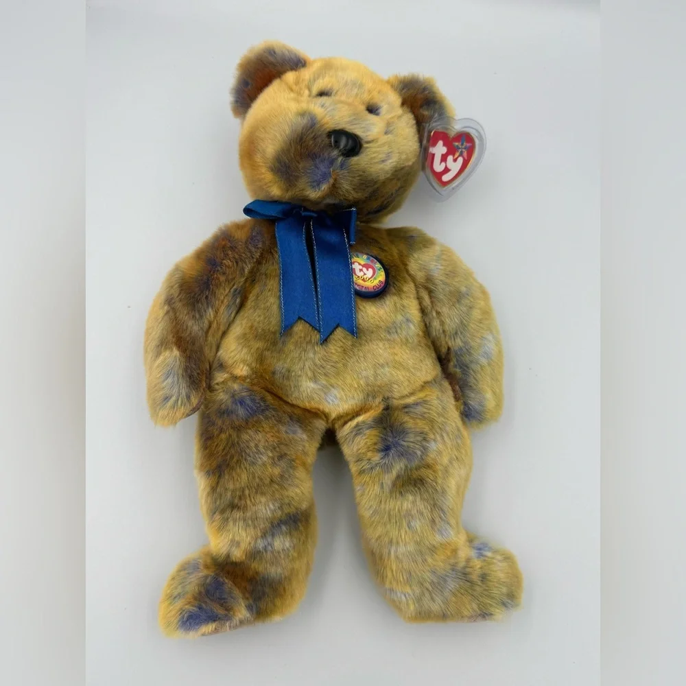 Ty‎ Beanie Buddy Clubby III 2000 Official Club Bear 14 Inch With Pin